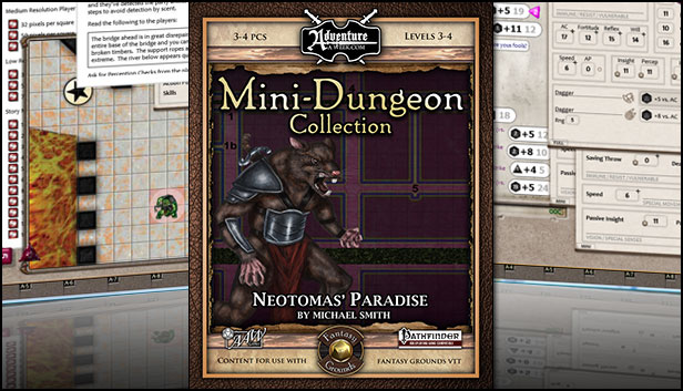 Fantasy Grounds - Mini-Dungeon #018: Neotomas' Paradise (PFRPG)