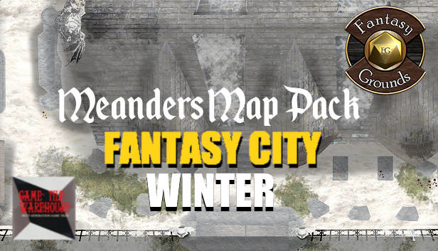 Fantasy Grounds - Meanders Map Pack: Fantasy City Winter (Map Pack)