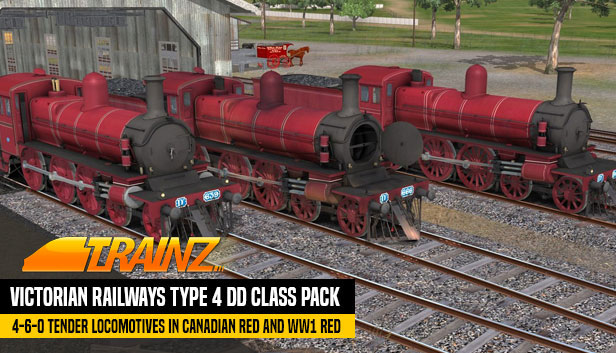 Trainz 2019 DLC: Victorian Railways Type 4 DD Class Pack - Canadian Red