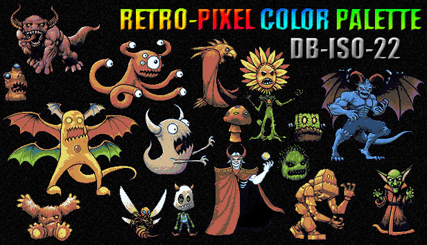 RETRO-PIXEL COLOR PALETTE - DB-ISO-22