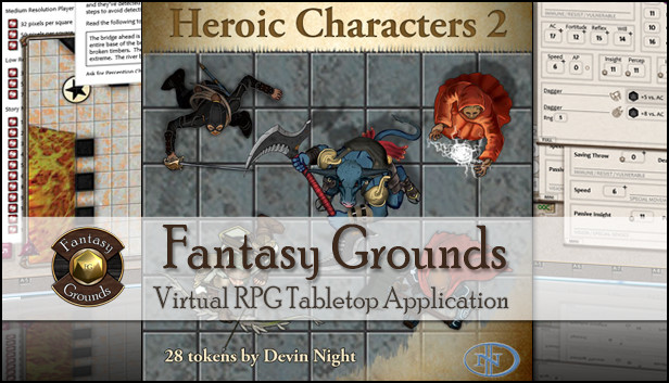 Fantasy Grounds - Top-down Tokens - Heroic 2