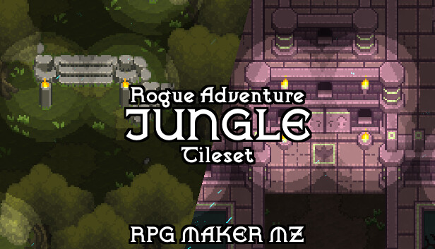RPG Maker MZ - Rogue Adventure - Jungle Tileset