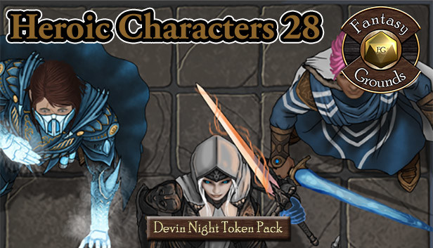Fantasy Grounds - Devin Night Token Pack 141: Heroic Characters 28