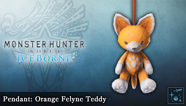 Monster Hunter World: Iceborne - Zdobienie: pomarańczowy pluszowy felin