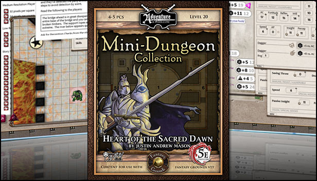 Fantasy Grounds - Mini-Dungeon #029: Heart of the Sacred Dawn (5E)