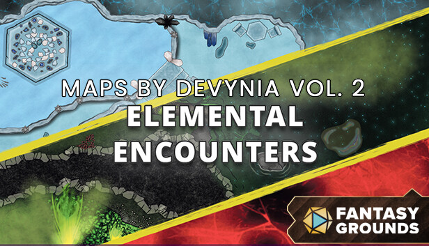 Fantasy Grounds - Maps By Devynia Volume 2: Elemental Encounters
