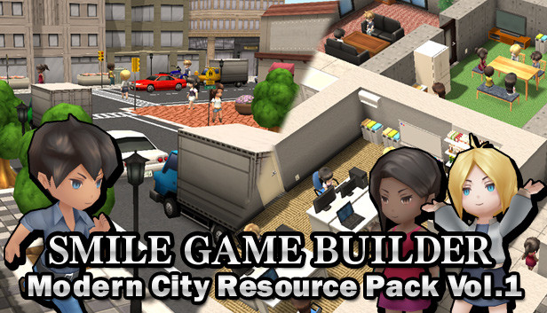 SMILE GAME BUILDER Modern City Resource Pack Vol.1
