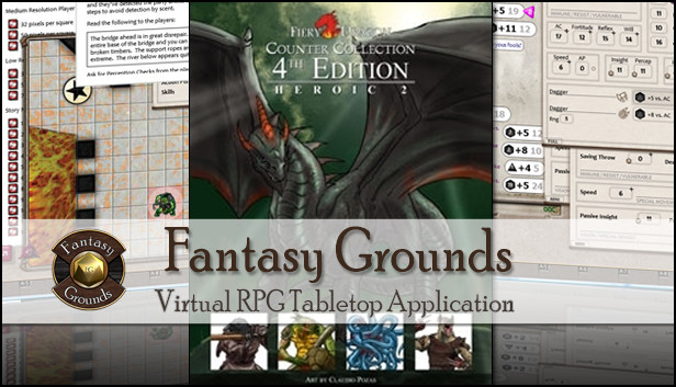 Fantasy Grounds - Fiery Dragon Counter Collection: Heroic 2