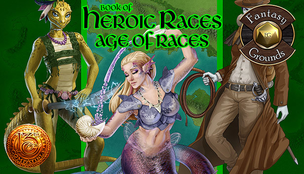 Fantasy Grounds - Book of Heroic Races: Age of Races (13th Age)