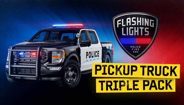 Flashing Lights: Pickup Truck Triple Pack (Police, Fire, EMS)