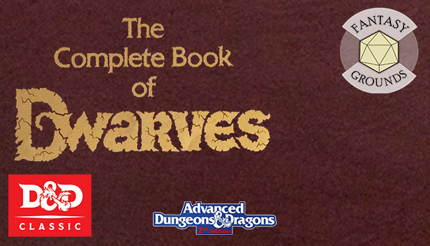 Fantasy Grounds - D&D Classics:PHBR6 The Complete Book of Dwarves (2E)