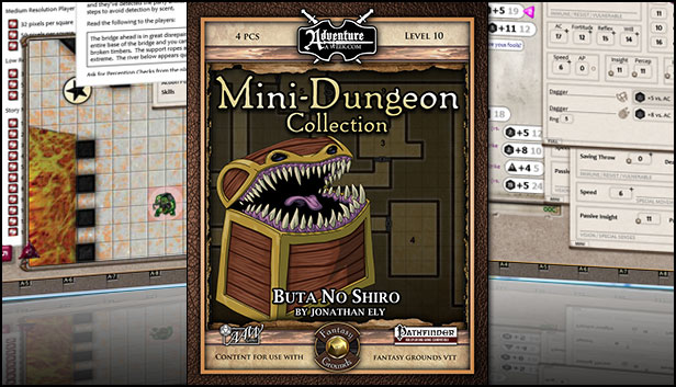 Fantasy Grounds - Mini-Dungeon #011: Buta No Shiro (PFRPG)