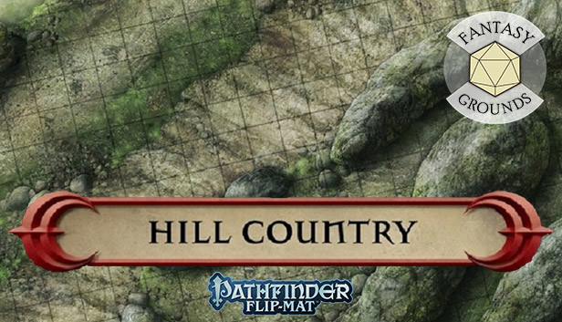 Fantasy Grounds - Pathfinder RPG - Pathfinder Flip-Mat - Classic Hill Country