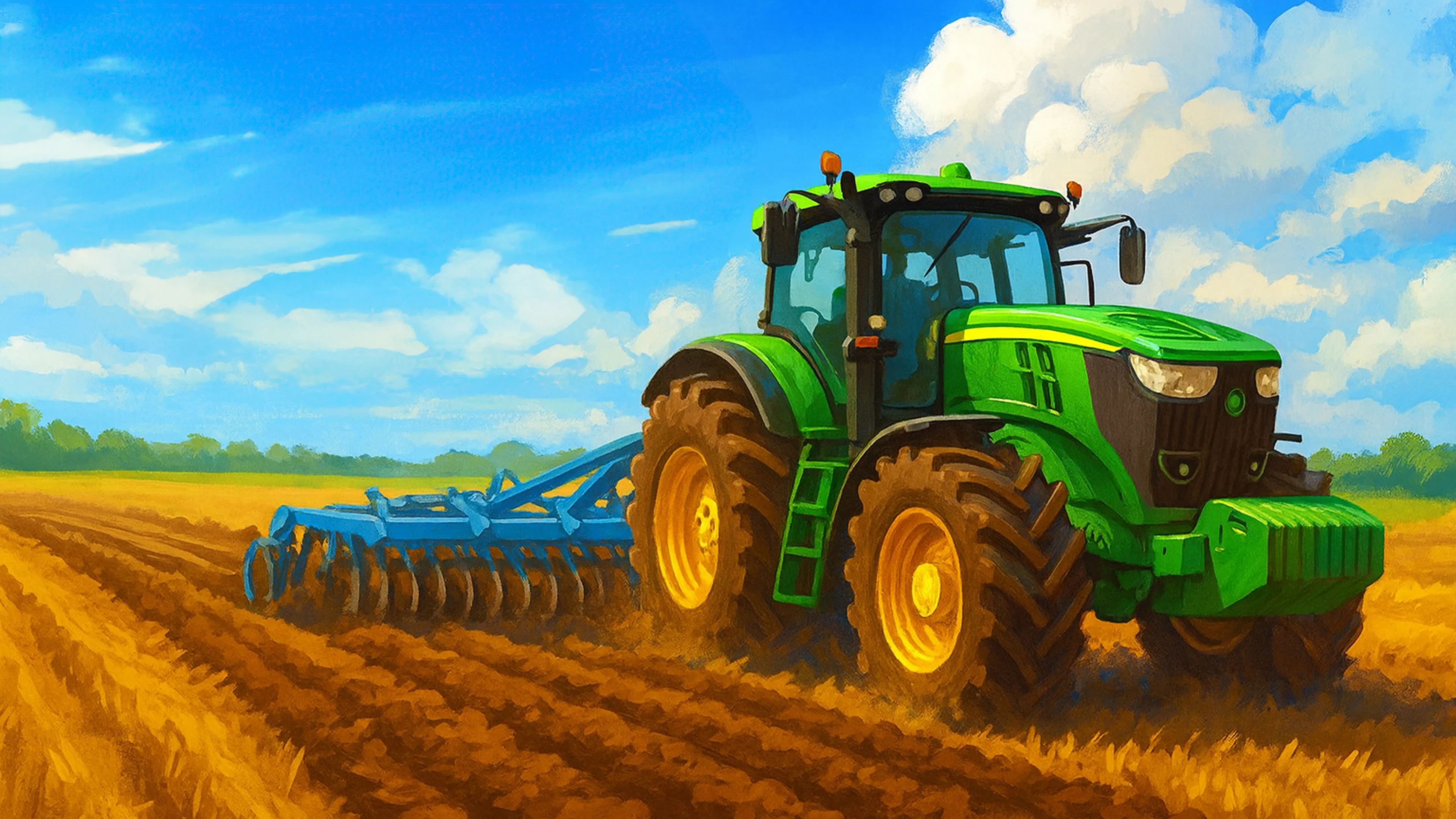 Puzzle Plowing A Field