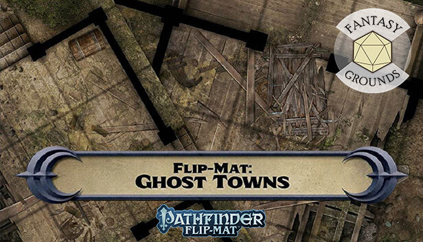 Fantasy Grounds - Pathfinder RPG - Pathfinder Flip-Mat: Ghost Towns