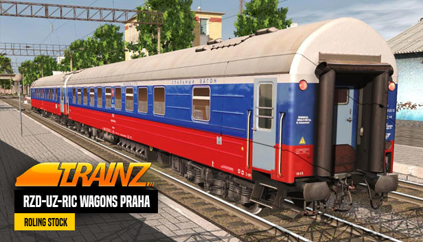 Trainz 2019 DLC - RZD-UZ-RIC Wagons Praha