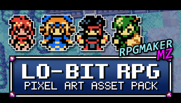 RPG Maker MZ - Lo-Bit RPG Pixel Art Asset Pack