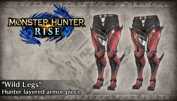 Monster Hunter Rise - Element pancerza warstwowego łowcy „Dzikie nogi”