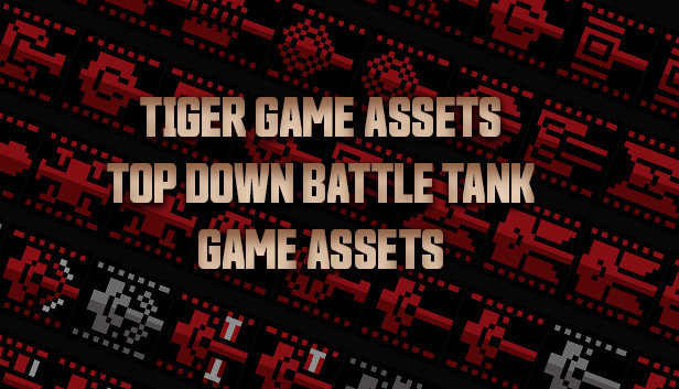 TIGER GAME ASSETS TOP DOWN BATTLE TANK GAME ASSETS