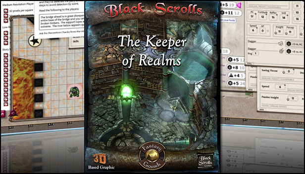 Fantasy Grounds - Black Scroll Games - The Keeper of Realms (Map Pack)