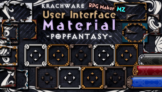 RPG Maker MZ - Krachware User Interface Material POPFANTASY