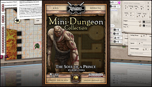 Fantasy Grounds - Mini-Dungeon #014: The Soul of a Prince (PFRPG)