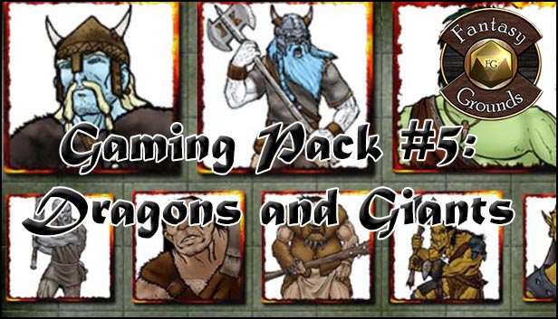 Fantasy Grounds - Gaming #5: Dragons & Giants (Token Pack)