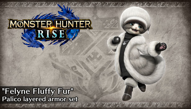 Monster Hunter Rise - Zestaw pancerza warstwowego koleżkota „Felinie puchate futro”