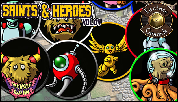 Fantasy Grounds - Saints and Heroes, Volume 9 (Token Pack)