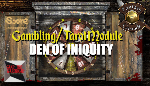 Fantasy Grounds - GAMBLING / TAROT PACK: Den of Iniquity (Any)