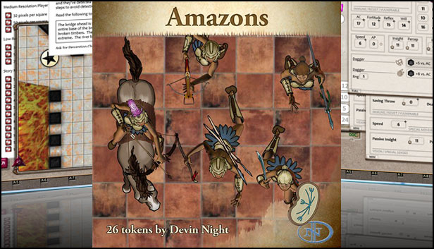 Fantasy Grounds - Amazons (Token Pack)