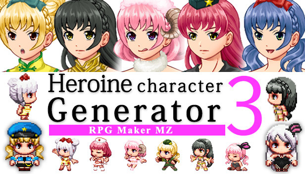 RPG Maker MZ - Heroine Character Generator 3 for MZ