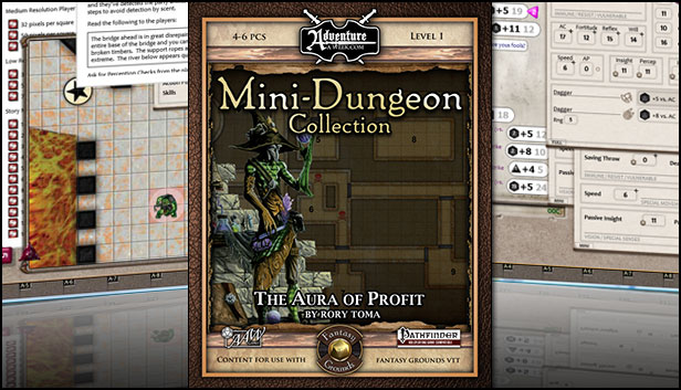Fantasy Grounds - Mini-Dungeon #023: The Aura of Profit (PFRPG)