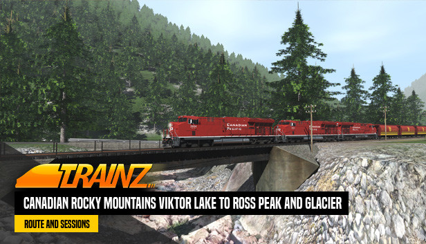 Trainz Plus DLC - Canadian Rocky Mountains Viktor Lake to Ross Peak and Glacier