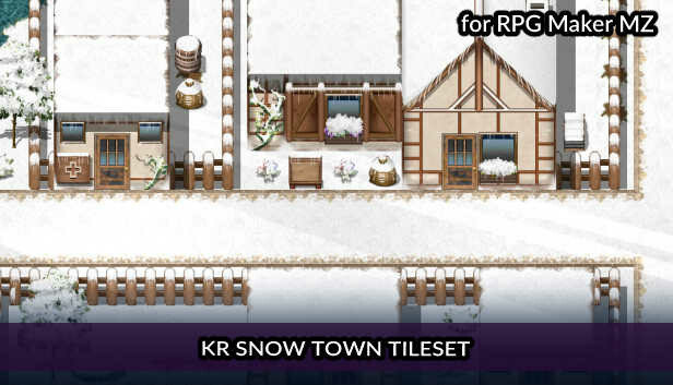 RPG Maker MZ - KR Snow Town Tileset