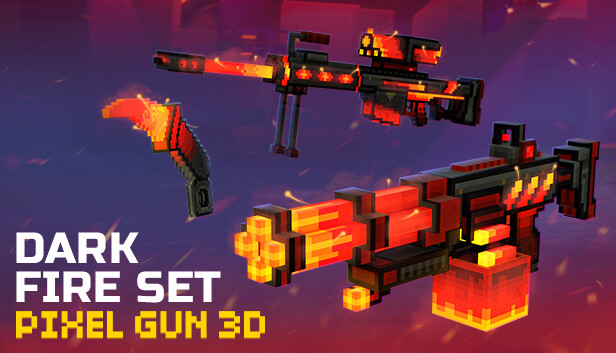 Pixel Gun 3D - Dark Fire Set