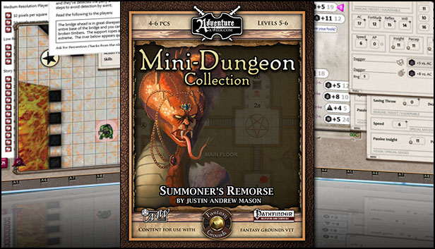 Fantasy Grounds - Mini-Dungeon #004: Summoner's Remorse (PFRPG)