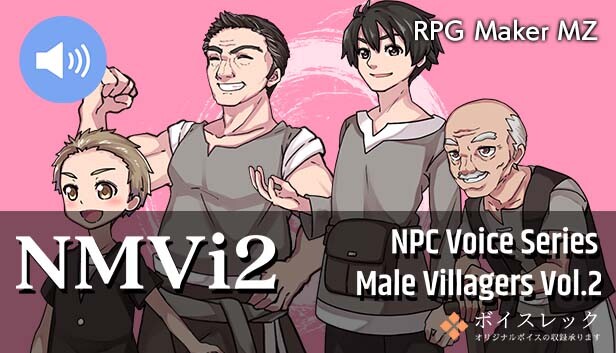 RPG Maker MZ - NPC Male Villagers Vol.2