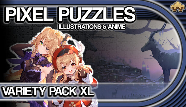 Pixel Puzzles Illustrations & Anime - Jigsaw Pack: Variety Pack XL