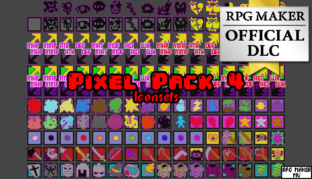 RPG Maker MV - Pixel Pack 4 Iconsets