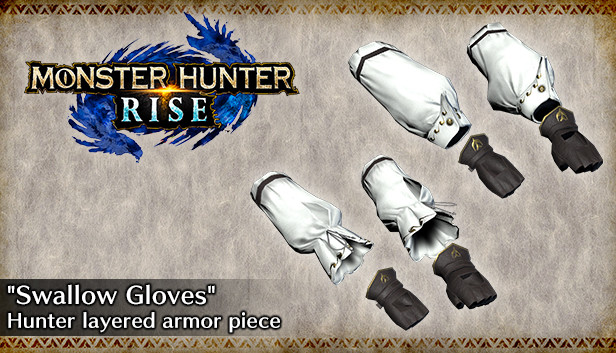 MONSTER HUNTER RISE - Element pancerza warstwowego łowcy „Jaskółcze rękawice”