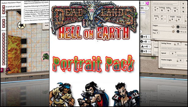 Fantasy Grounds - Hell on Earth (Portrait Pack)