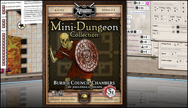 Fantasy Grounds - 5E: Mini-Dungeon #001 - Buried Council Chambers