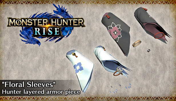 MONSTER HUNTER RISE - Element pancerza warstwowego łowcy „Kwietne rękawy”
