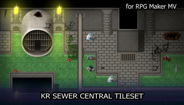 RPG Maker MV - KR Sewer Central Tileset