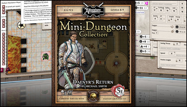 Fantasy Grounds - 5E Mini-Dungeon #021: Daenyr’s Return (5E)