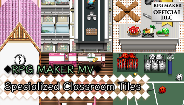 RPG Maker MV - Specialized Classroom Tiles