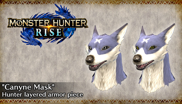 MONSTER HUNTER RISE - Element pancerza warstwowego łowcy „Maska kynosa”