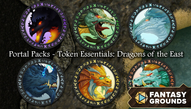 Fantasy Grounds - Portal Packs - Token Essentials: Dragons of the East