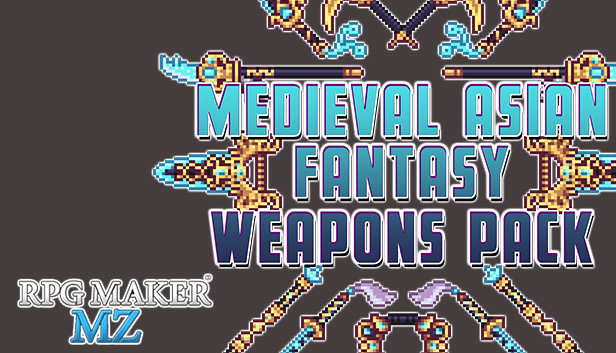 RPG Maker MZ - Medieval Asian Fantasy Weapons Pack